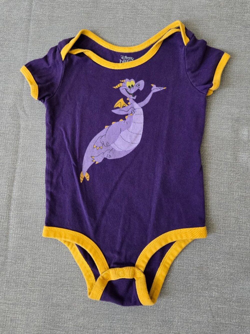 Disney Baby Toddler Figment Purple and Yellow Onesie - Size 18-24 Months